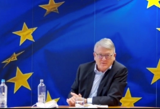Spotkanie związków zawodowych grupy wyszehradzkiej z Komisarzem EU Schmitem w sprawie Europejskiej płacy minimalnej